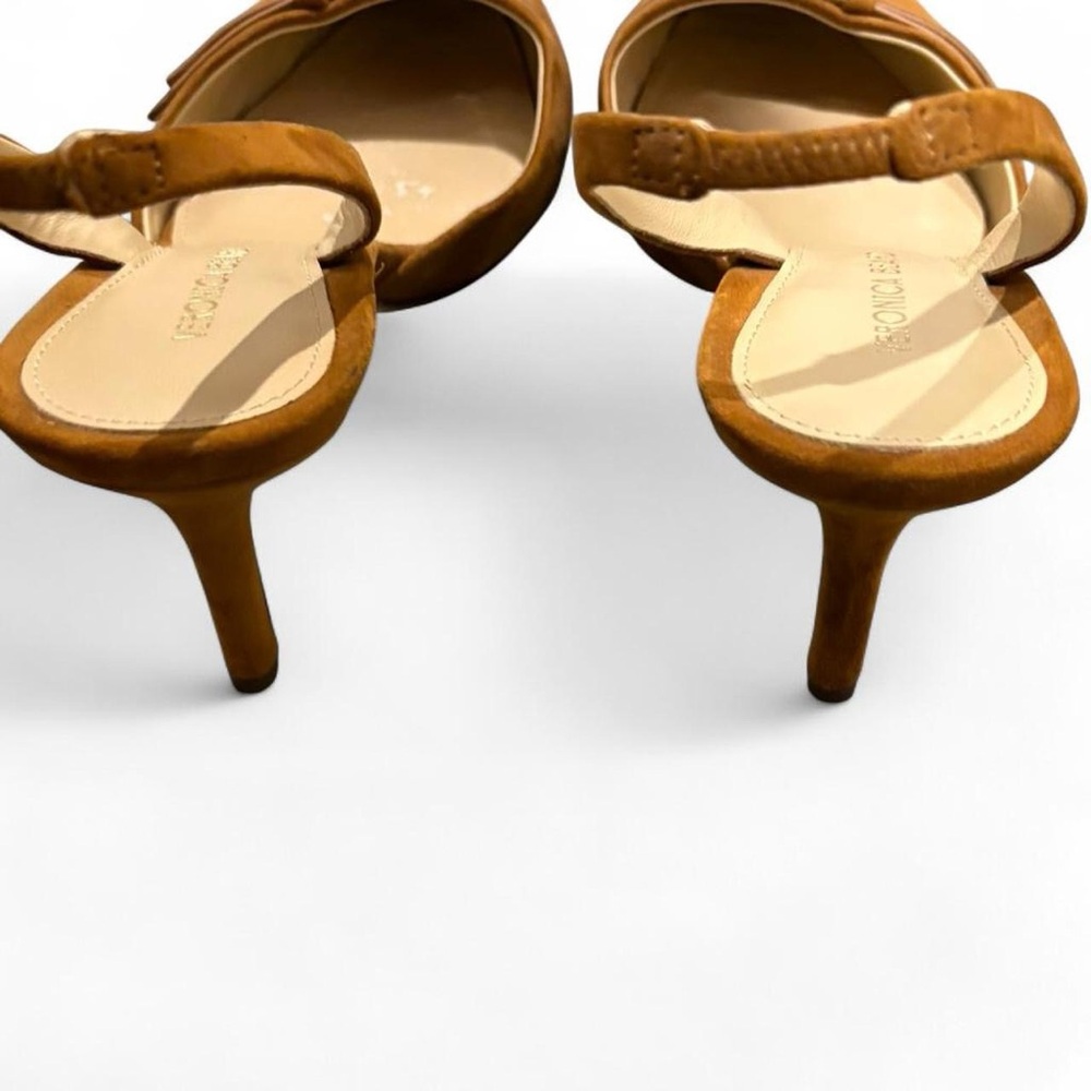Veronica Beard Brown suede Bow
 Slingback Pumps US 6.5 - Picture 5 of 5